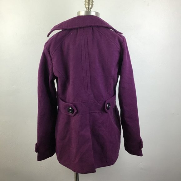 Centigrade Outerwear Pea Coat Purple Size XSmall - Picture 2 of 11